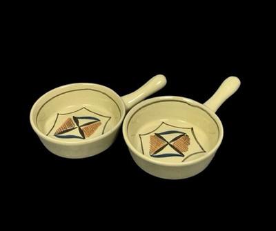 Costa Brava Buchan Stoneware Scotland Small Handled Dish Condiment?