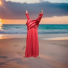 Sequin Hearts Girls Youth Size 10 Coral Pink DRESS Pleated Wedding Formal CUTE