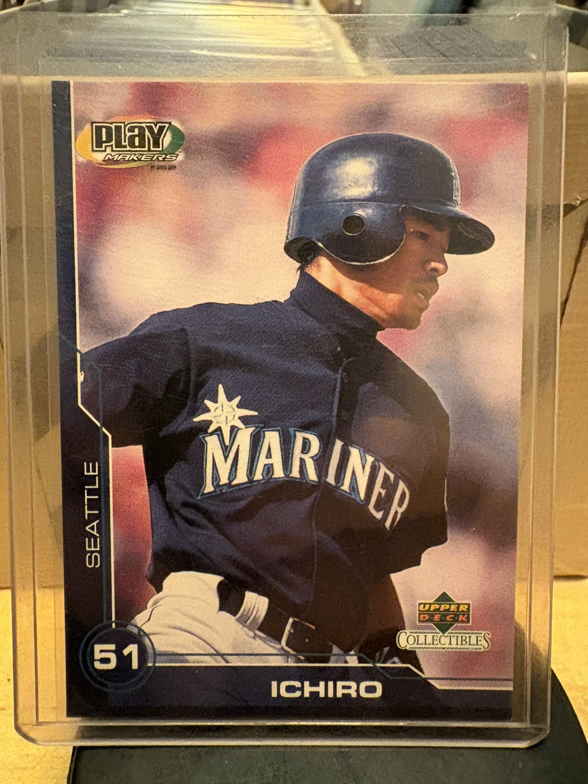 2001 Upper Deck Collectibles Playmakers - Ichiro Suzuki #4 (RC)