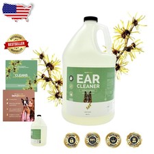 Professional Dog Ear Cleaner 1 Gallon - Witch Hazel, Aloe Vera, USA Made, Gen...