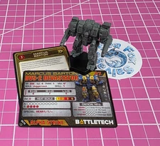 BattleTech Marcus Barton Devastator-- Legendary Mechwarriors II NEW + Cards