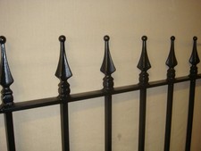 18" DORSET RAILING PANEL  X 5ft LONG, WROUGHT IRON FENCING.  MADE TO ANY SIZE