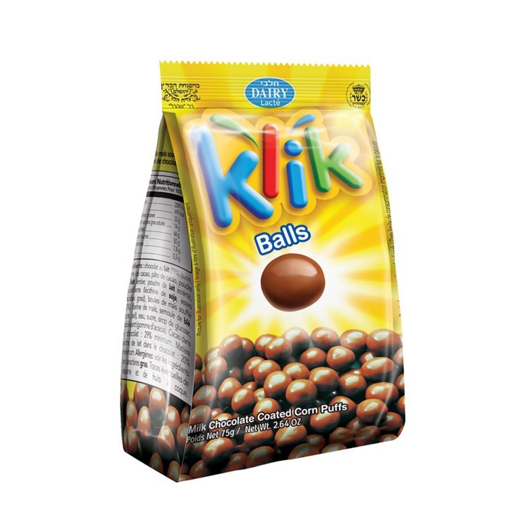 Snack crema relleno de chocolate Klik - chocolate kosher israelí [paquete de 16]