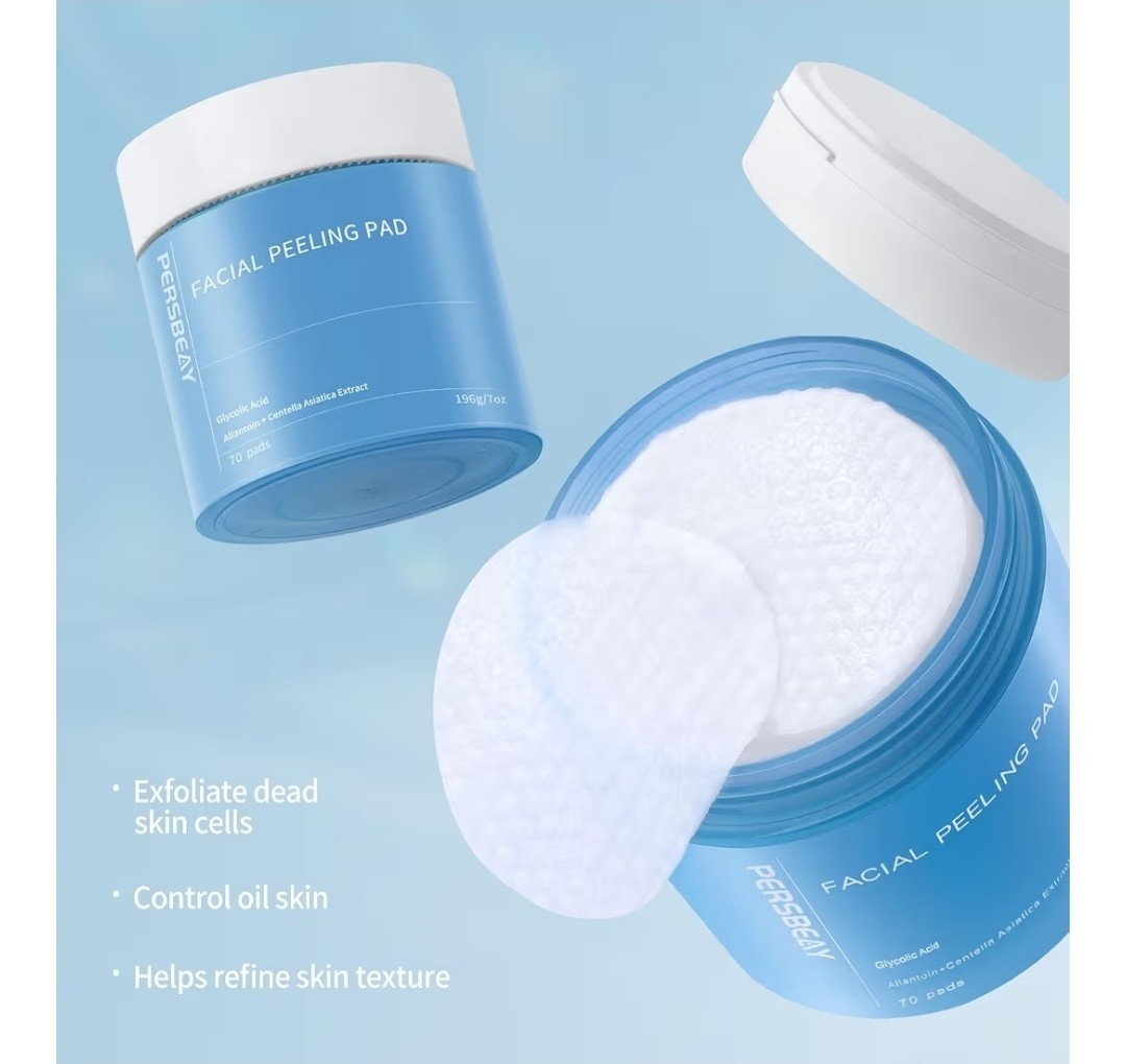 Glycolic Acid Pads Exfoliating Toner Pads for Facial Radiance Dual Action Gen...