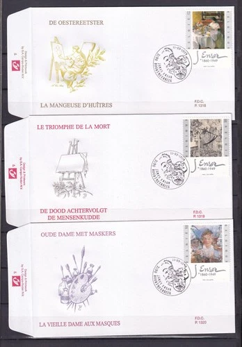 [LG78000] Belgium N°2829/2831FDC Art First Day Cover COB € 13,50 SUPERB
