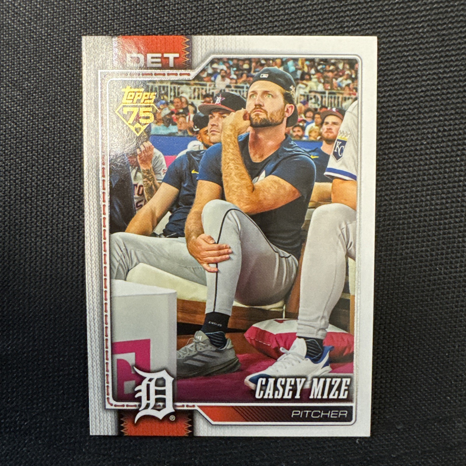 2026 Casey Mize #16 Topps Baseball 75th Anniversary Golden Mirror Variation