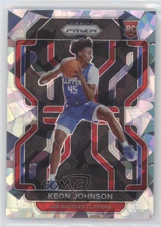 2021-22 Panini Prizm Ice Prizm Keon Johnson #326 Rookie RC ki6
