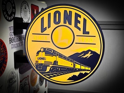 Lionel Trains LED Light Box | USB Powered Railroad Sign | RGB Option