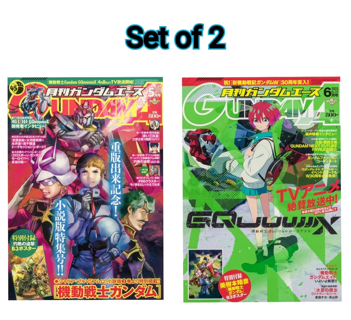Gundam Ace May and June 2025 issue set KADOKAWA Japanese Book