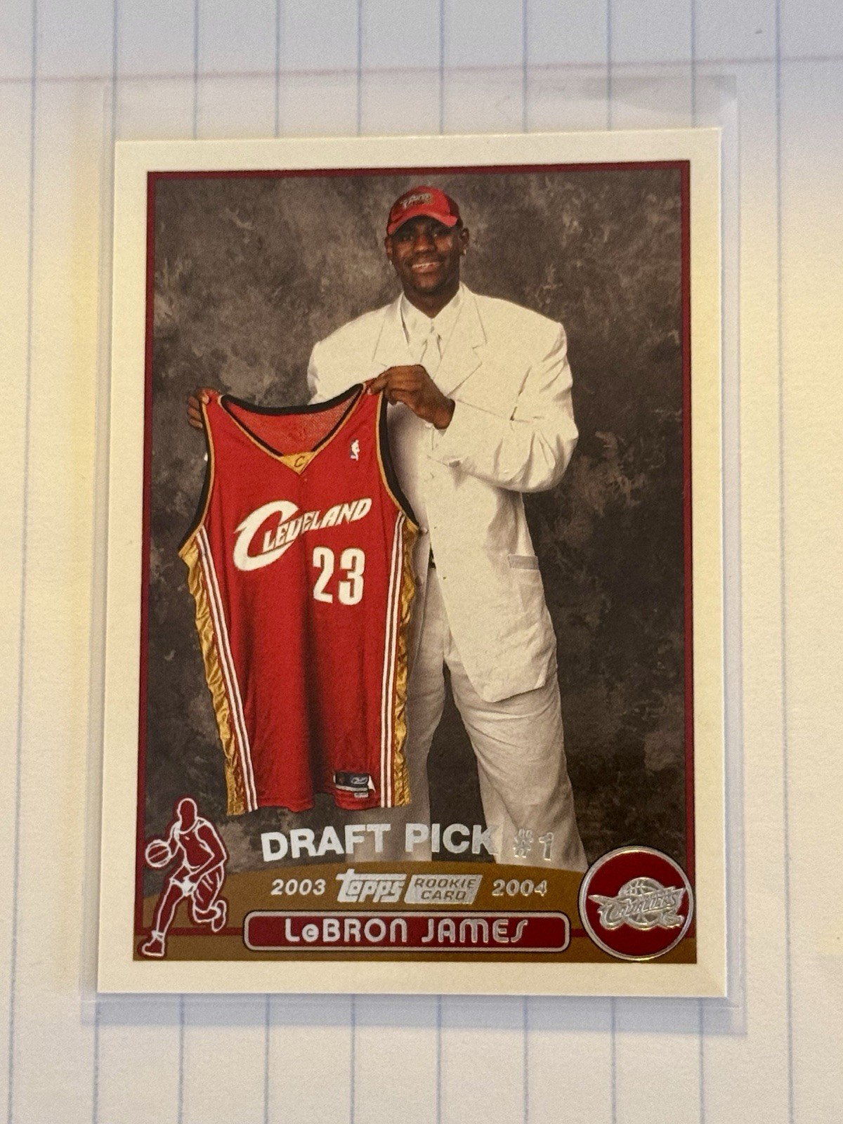 LeBron James RC 2003-04 Topps #221 Rookie Draft Pick GOAT [Centered!]