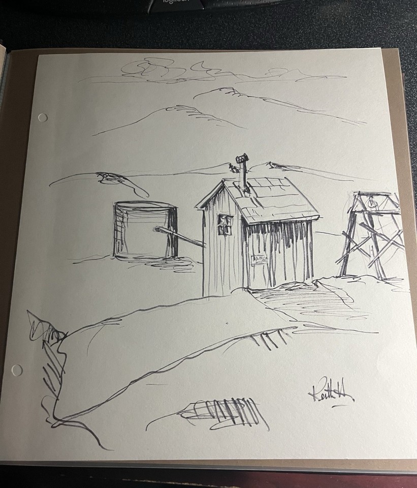 Large Collection Of Western/California Artist Sketches - Calico, CA++ ...