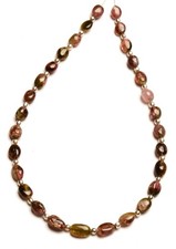 Natural Multicolor Tourmaline Gems 5 to 7 mm Size Nugget Shape Beads 9" Strand