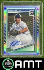 Ryan Sloan 2025 Panini Donruss Rated Prospects Optic Auto Seattle Mariners