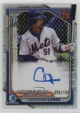 2024 Bowman Chrome Prospect HTA Choice Refractor /150 Cristopher Larez Auto nr2