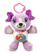 LeapFrog Sing Snuggle Violet plush Puppy Dog Musical Toy With Clip Ring