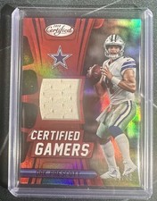 2018 Certified Football Dak Prescott Dallas Cowboys Certified Gamers Red /99