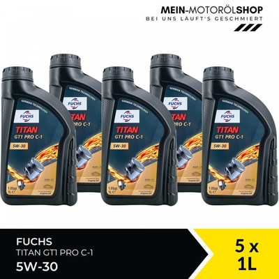 Fuchs Titan GT1 Pro C-1 5W-30 STJLR.03.5003 Ford Motoröl 5x1 Liter = 5 Liter
