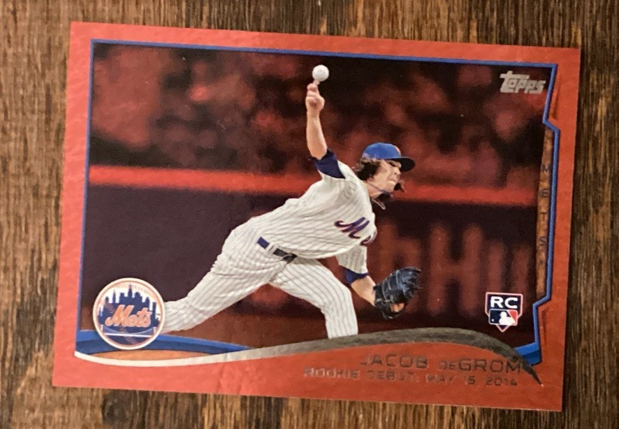 2014 Topps Update: #US-57 Jacob DeGrom Red Foil RC New York Mets