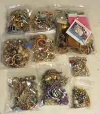 Pierced & Clip Earrings Lot Vintage To Modern Mixed Media All Wearable 157 Pairs