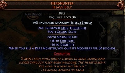 Headhunter -  The Last of the Druids SC Path of Exile PC PoE 2