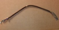 Vintage Telephone Brown Cloth Covered Line Old Phone Cord D5AE III 53 11" NOS