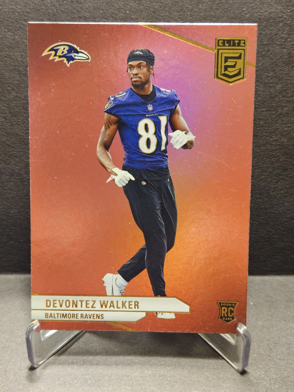 2024 Panini Donruss Elite Rookies Devontez Walker #123 Pink RC Baltimore Ravens
