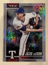 2026 Topps Series 1 #99 Jacob DeGrom - Sand Glitter Foil - Texas Rangers
