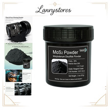 2 oz Molybdenum Disulfide Powder 99 Purity MoS2 8000 Mesh Lubricant Additive