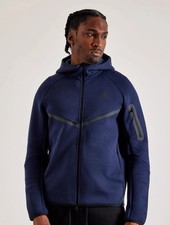 Nike Tech Fleece Windrunner Hoodie Sz XS Obsidian Navy Black HV0949-451 New