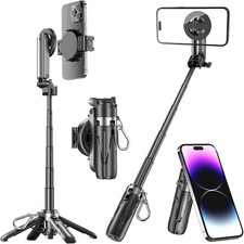 Magnetic Tripod for Pe with Remote Control, Extendable Selfie Sti