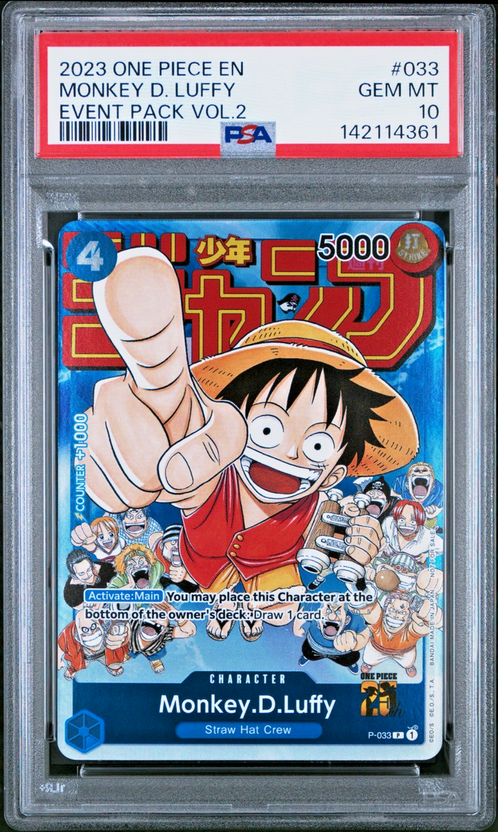 ONE PIECE カード MONKEY D. LUFFY 2枚セットpsa10 PSA10 One Piece Day 2024 Monkey D Luffy SR Promo Card ST10-006 | eBay