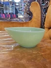 Fireking Green Jadeite Swedish Mod Tear Drop Mixing Bowl 6.5 Vintage Fire King