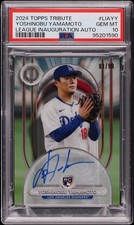 2024 Topps Tribute Yoshinobu Yamamoto League Inauguration Autograph #LIAYY