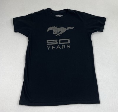 Ford Mustang Women s Medium T-Shirt 50th Anniversary Retro Ford Pony Tee