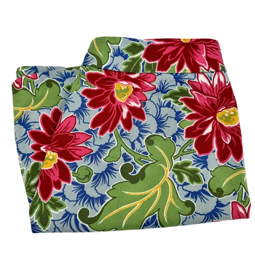Talbots Rock Damen 12WP Petite 12W Blumenmuster Baumwolle tropisch grün blau pink