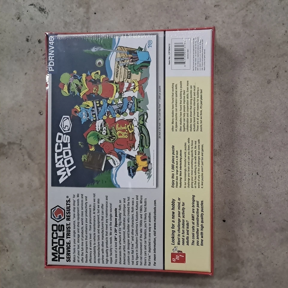 NUEVO EN CAJA SELLADO MATCO TOOLS: ROMPECABEZAS ED ROTH'S RAT FINK 1000 PIEZAS 2021 Foto 4 de 4