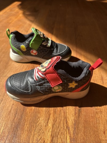 Zapatos Super Mario Niños Mario Luigi Talla 10 Ground Up Iluminar Tenis ¡Funcionando! - Imagen 3 de 10