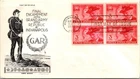 FDC 1949 SC #986 Smartcraft Cachet - Indianapolis Ind - Block Of 4 - J21796