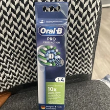 Oral-B PRO Cross Action Replacement Toothbrush Heads Value Pack- 4 Count