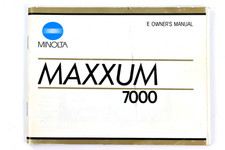 Minolta Maxxum 7000 Instruction Manual  Used  1984 Original Manual