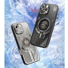 Magnetic Mag Safe Case Heat Dissipation Lens Cover for iPhone 16e 16 Pro Max 15