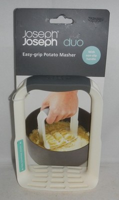Joseph Joseph Duo Easy Grip Potato Masher Mashed Potatoes with Ergonomic Handle