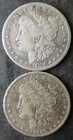 1885 S and 1889 O $1 Morgan Silver Dollars