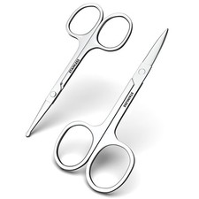 Facial Hair Small Grooming Scissors For Men Women, Eyebrow Nose Hair Scisso...