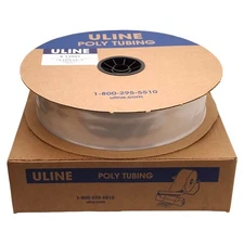 ULINE S-13501 Clear Polyurethane Tubing Roll, 3Mil, 3in Wide x 1500ft Long