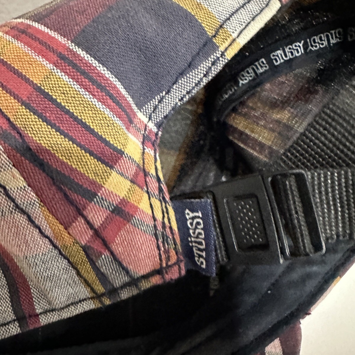 小物 stussy PLAID SCARF 24aw Stüssy - Fringed Checked Twill Scarf - Orange Stussy