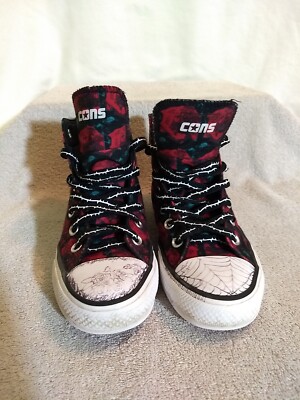 Converse Unisex Chuck Taylor PRO Red Roses High Sneakers, Size 4/M