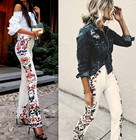 PANTALON ZARA IMPRIMÉ AVEC ZIP TAILLE S PETIT neuf