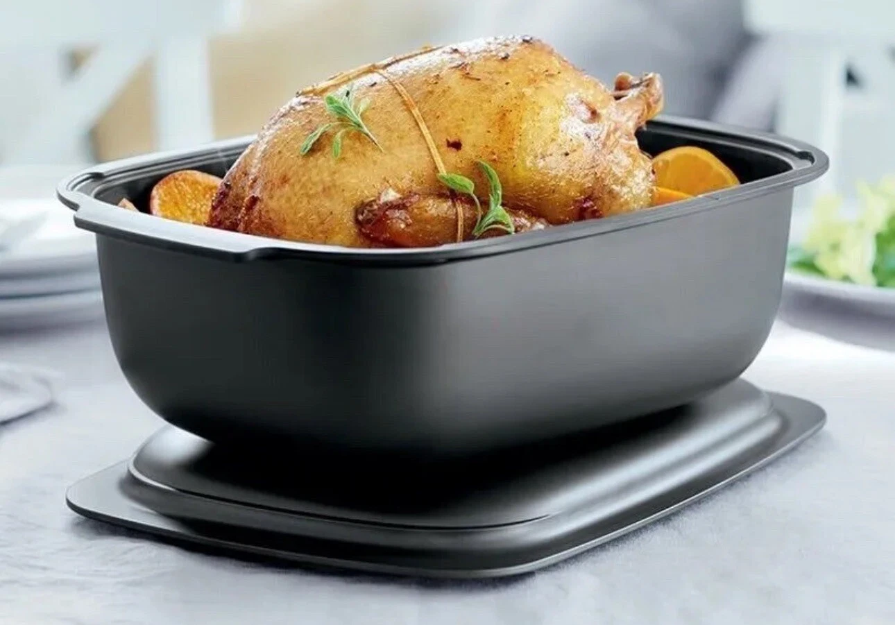 TUPPERWARE ULTRA PRO ROASTING PAN WITH COVER 5.7L / 6-QT NEW