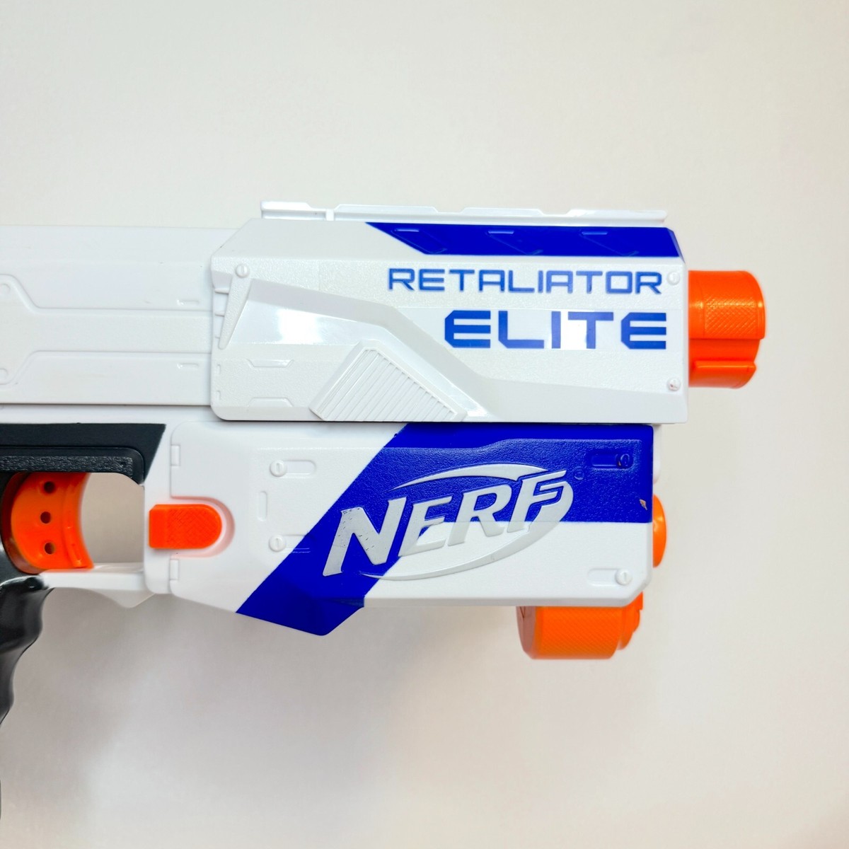 Nerf N-Strike Elite Retaliator Blaster Gun White w/Magazine +